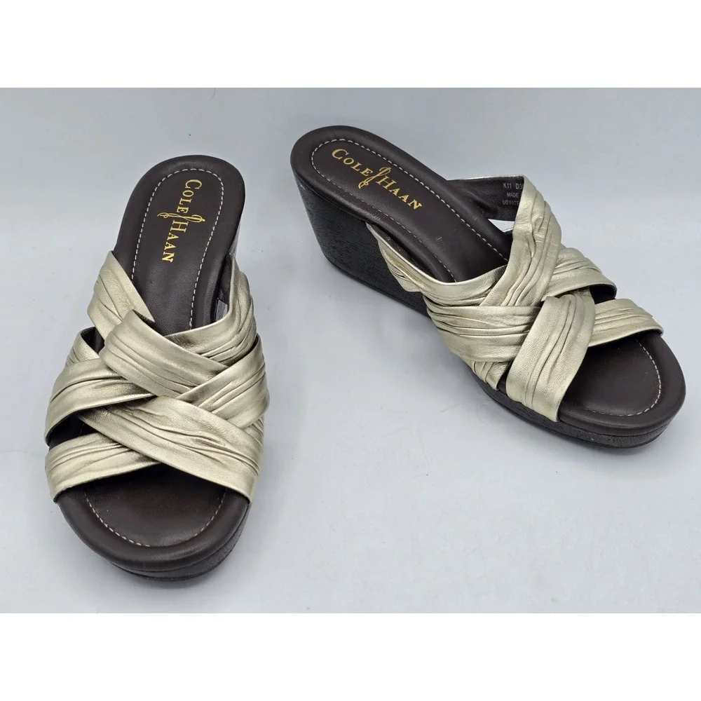 Cole Haan Women's Air Eden Slide Sandals Gunsmoke size 6B